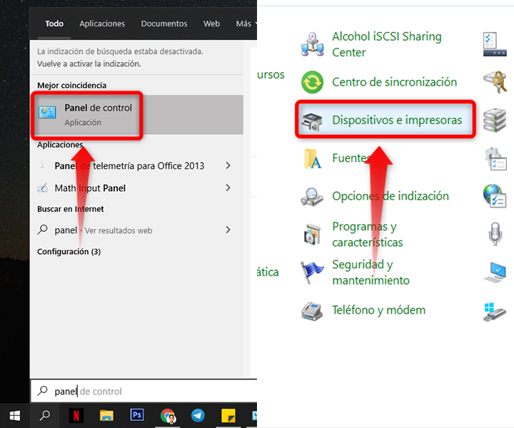 Panel de Control